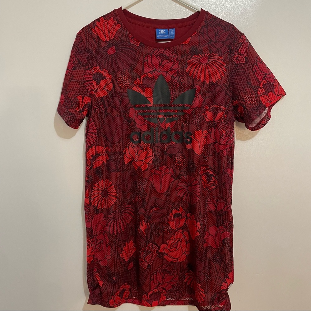 Adidas Red Tee Dress
